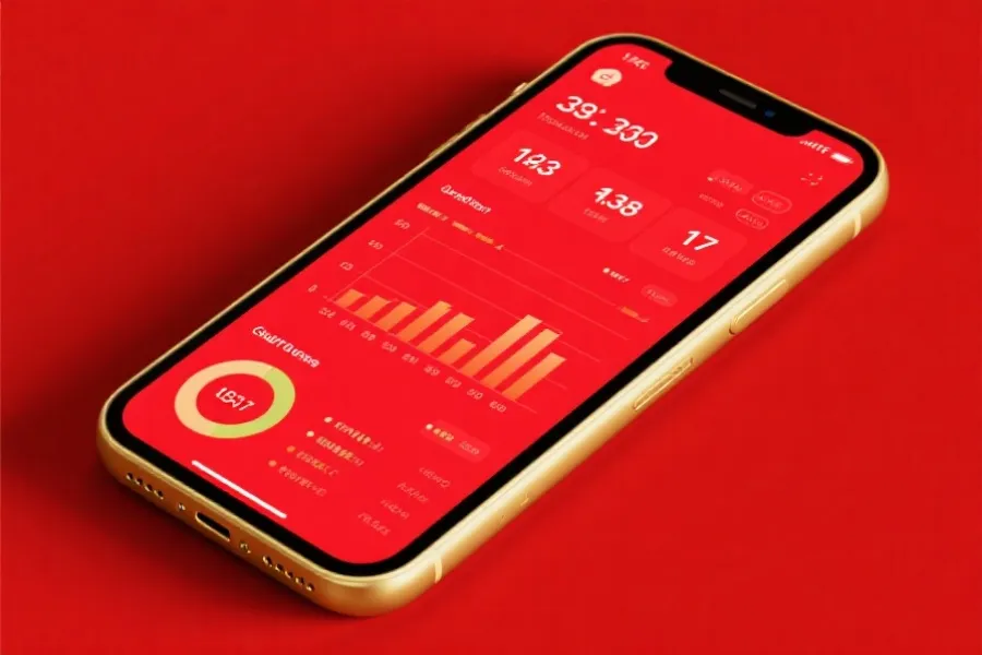 移动端数据看板示意图